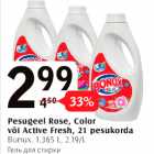 Pesugeel Rose, Color või Active Fresh, 21 pesukorda