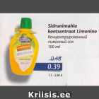 Allahindlus - Sidrunimahla kontsentraat Limonino, 100 ml