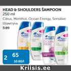 HEAD & SHOULDERS ŠAMPOON 250 ml