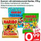 Kummi- või närimiskommid Haribo, 175 g

