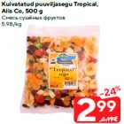 Kuivatatud puuviljasegu Tropical,
Alis Co, 500 g
