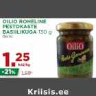 Allahindlus - OILIO ROHELINE
PESTOKASTE
BASIILIKUGA 