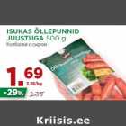 ISUKAS ÕLLEPUNNID
JUUSTUGA 500 g