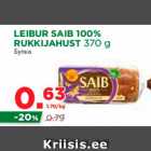 Allahindlus - LEIBUR SAIB 100% RUKKIJAHUST 370 g