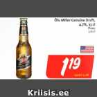 Allahindlus - Õlu Miller Gernuine Fraft 4,7%