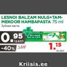 Allahindlus - LESNOI BALZAM NULG+TAMMEKOOR HAMBAPASTA 75 ml