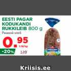 Allahindlus - EESTI PAGAR KODUKANDI RUKKILEIB 800 g