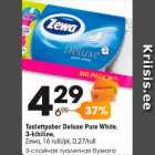 Tualettpaber Deluxe Pure White,
3-kihiline