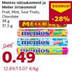 Allahindlus - Mentos nätsukommid ja
Meller iiriskommid