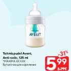 Toitmispudel Avent,
Anti-colic, 125 ml

