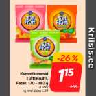 Kummikommid
Tutti Frutti,
Fazer, 170 - 180 g