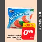 Allahindlus - Mini mozzarella
juust Jäger, 125 g