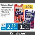 Allahindlus - Gillette Blue3 ühekordsed 3 tk