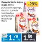 Allahindlus - Granola Sante krõbe müsli 350 g