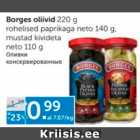 Allahindlus - Borges oliivid 220 g