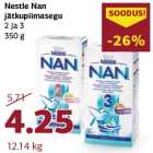 Allahindlus - Nestle Nan
jätkupiimasegu
2 ja 3
350 g