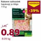 Allahindlus - Rakvere suitsusink
hapukurgi ja tilliga
110 g