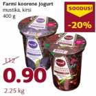 Allahindlus - Farmi koorene jogurt
mustika, kirsi
400 g