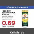 HELE ÕLU ZLATOPRAMEN 4,9%, 0,5 L
