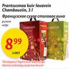 Prantsusmaa kuiv lauavein Chamboustin