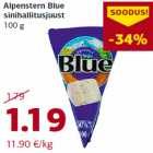 Allahindlus - Alpenstern Blue
sinihallitusjuust
100 g