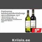 Allahindlus - Prantsusmaa
kaitstud päritolunimetusega
vein Le Bordeaux, 75 cl