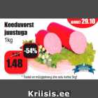 Allahindlus - Keeduvorst
juustuga
1kg