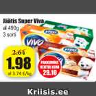 Allahindlus - Jäätis Super Viva al 490 g / 3 sorti