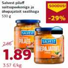 Allahindlus - Salvest pilaff
suitsupeekoniga ja
ühepajatoit sealihaga
530 g