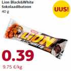 Allahindlus - Lion Black&White
šokolaadibatoon
40 g