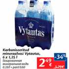 Allahindlus - Karboniseeritud mineraalvesi Vytautas, 6 x 1,25 l