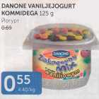 DANONE VANILJEJOGURT KOMMIDEGA 125 G