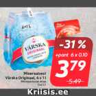 Mineraalvesi
Värska Originaal, 6 x 1 l
