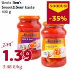 Allahindlus - Uncle Ben’s
Sweet&Sour kaste
400 g