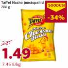 Allahindlus - Taffel Nacho juustupallid
200 g