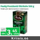 Allahindlus - Paulig Presidentti filtrikohv 500 g