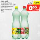 Allahindlus - Vichy Fresh
karboniseerimata
maitsestatud vesi, 1,5 l