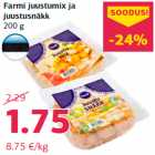 Allahindlus - Farmi juustumix ja
juustusnäkk
200 g