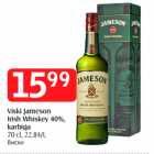 Allahindlus - Viski Jameson
Irish Whiskey 40%,
karbiga