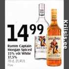 Rumm Captain Morgan Spiced 35% või White 37,5%, 70 cl