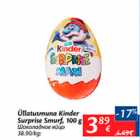 Allahindlus - Üllatusmuna Kinder Surprise Smurf, 100 g