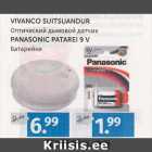 Allahindlus - VIVANCO SUITSUANDUR; PANASONIC PATAREI 9 V