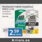 Allahindlus - WILKINSON XTREME 3 RASEERIJA MEN 3 + 1 TK