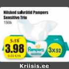 Niisked salvrätid Pampers Sensitive Trio 156 tk