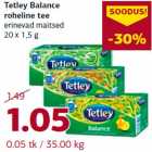 Allahindlus - Tetley Balance
roheline tee