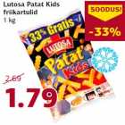 Allahindlus - Lutosa Patat Kids
friikartulid
1 kg