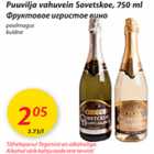 Allahindlus - Puuvilja vahuvein Sovetskoe, 750 ml