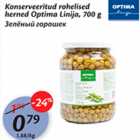 Konserveeritud rohelised herned Optima Linija, 700 g