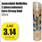 Allahindlus - Juukselakk Wellaflex 2 päeva kohevust Extra Strong Hold 250 ml