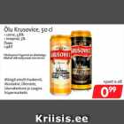 Allahindlus - Õlu Krusovice, 50 cl